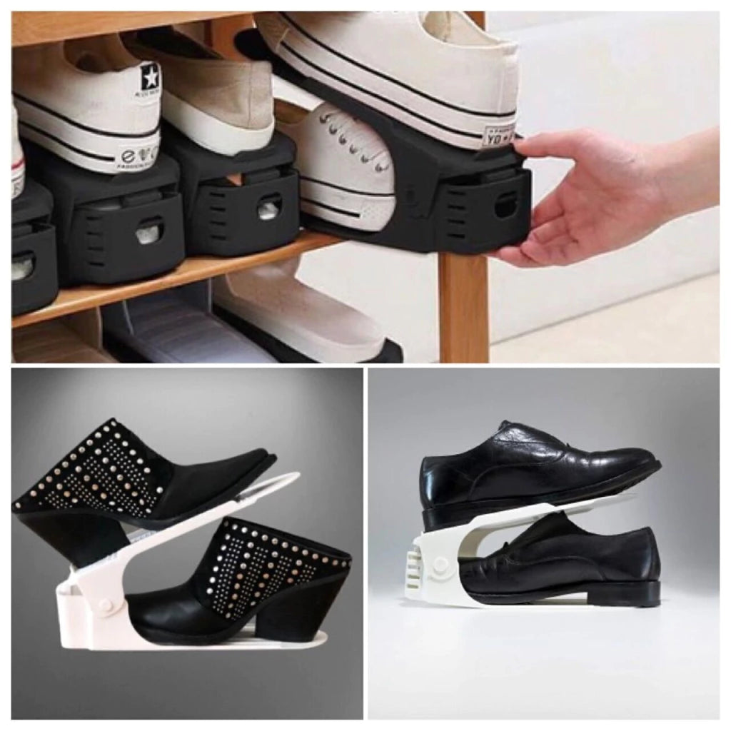 Pack x 2 | Organizador Apilable de Zapatillas FlexRack™ | Duplica tu Espacio al Instante