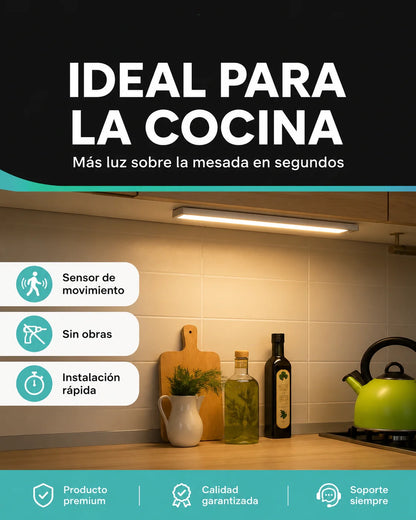 OmniLight™ | Barra LED Adhesiva Recargable | Luz Donde Quieras sin Cables