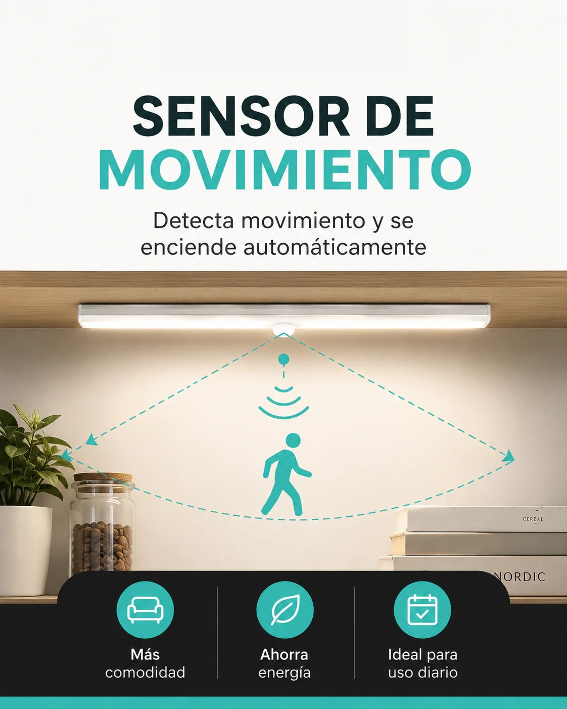 OmniLight™ | Barra LED Adhesiva Recargable | Luz Donde Quieras sin Cables