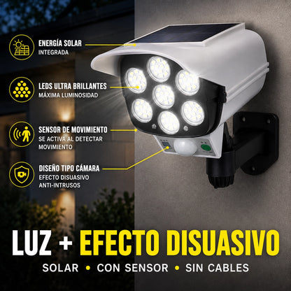 Vigilux™ | Luz Solar Símil Cámara | Iluminá y disuadí sin cables