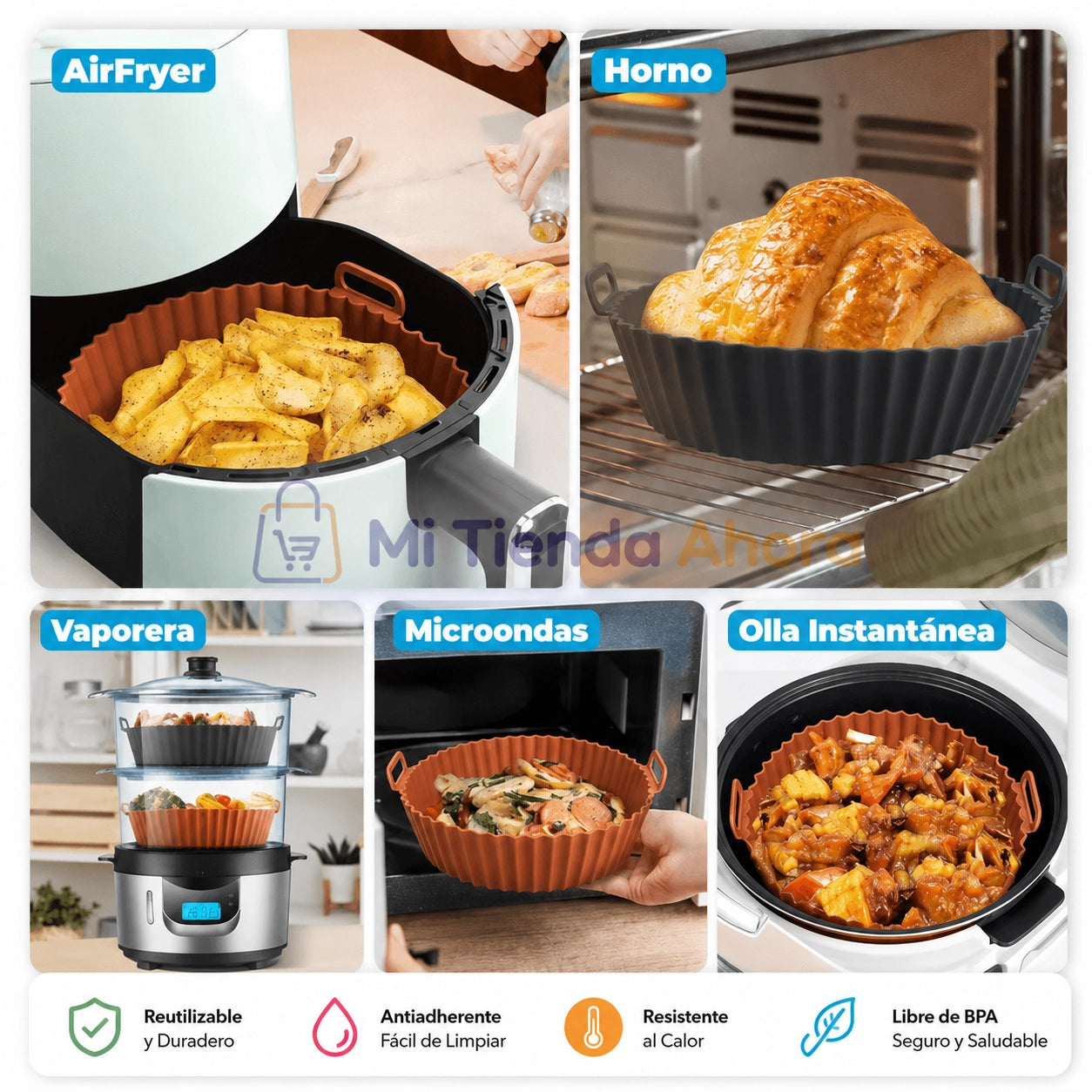PureChef™ | Molde de Silicona Premium | Adiós a Limpiar la Freidora