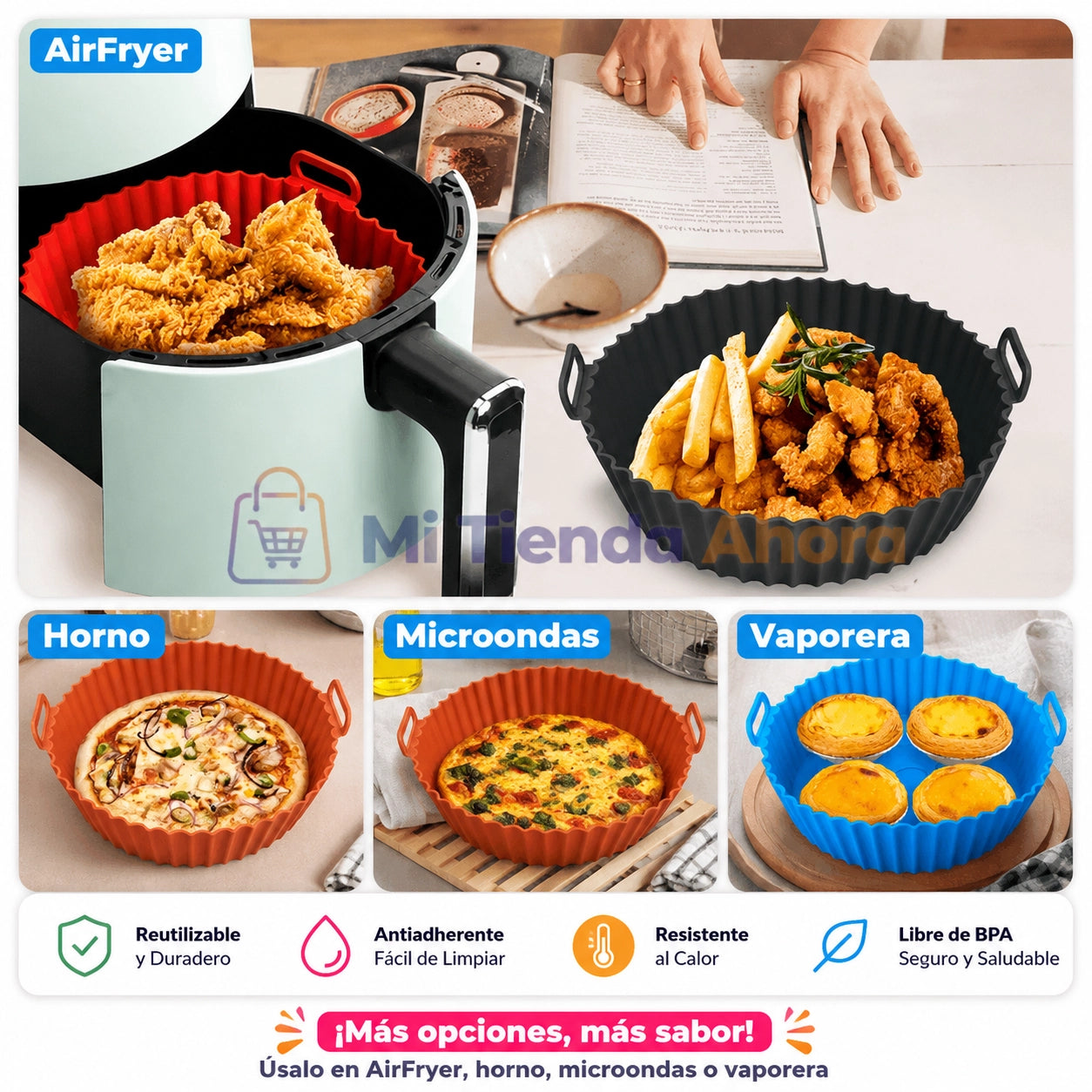 PureChef™ | Molde de Silicona Premium | Adiós a Limpiar la Freidora