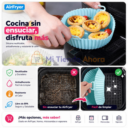 PureChef™ | Molde de Silicona Premium | Adiós a Limpiar la Freidora