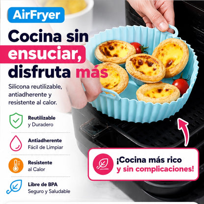 PureChef™ | Molde de Silicona Premium | Adiós a Limpiar la Freidora