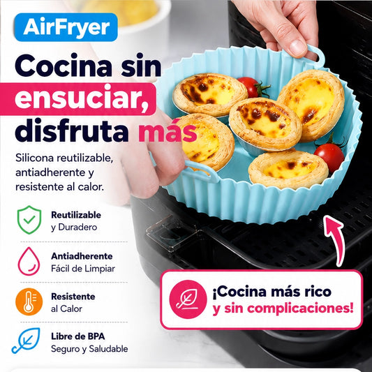 PureChef™ | Molde de Silicona Premium | Adiós a Limpiar la Freidora