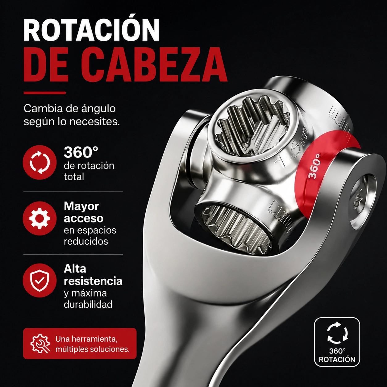 MultiMax™ | Llave Universal 48 en 1 | Adiós a Cargar Herramientas Pesadas