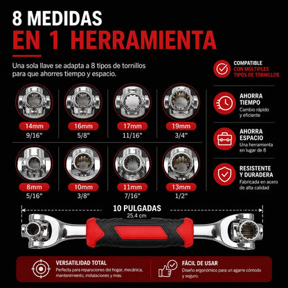 MultiMax™ | Llave Universal 48 en 1 | Adiós a Cargar Herramientas Pesadas