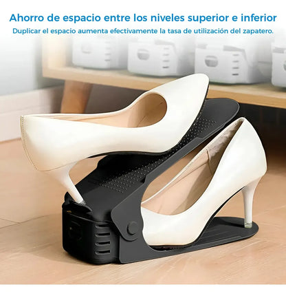 Pack x 2 | Organizador Apilable de Zapatillas FlexRack™ | Duplica tu Espacio al Instante