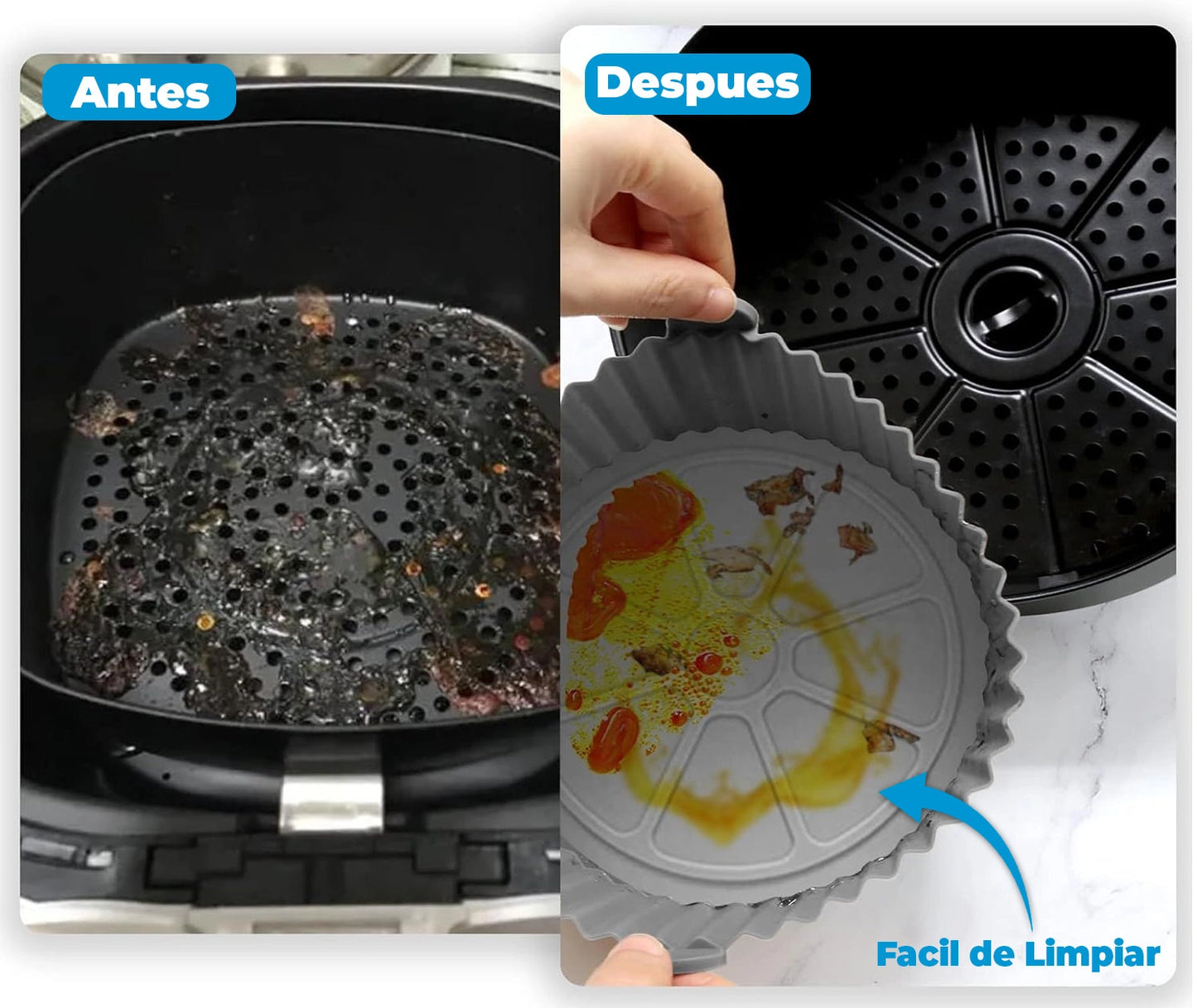 PureChef™ | Molde de Silicona Premium | Adiós a Limpiar la Freidora